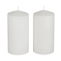 3x6 Unscented Pillar Candles