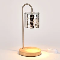 Silver Holiday Icons Candle Warmer Lamp