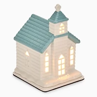 Blue and White Church Wax Warmer