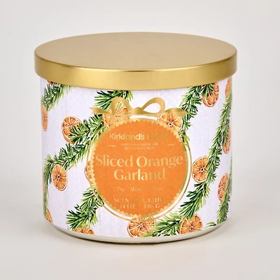 Sliced Orange Garland 3-Wick Jar Candle