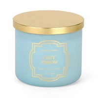 Blue Cozy Throw 3-Wick Jar Candle