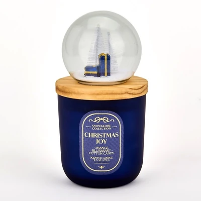 Snow Globe Blue Christmas Joy 1-Wick Jar Candle