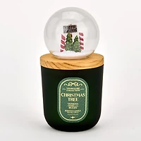 Snow Globe Green Christmas Tree 1-Wick Jar Candle