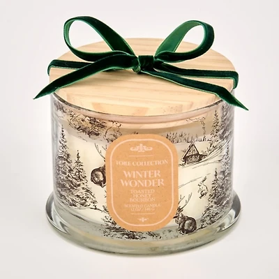 Toile Brown Winter Wonder 3-Wick Jar Candle