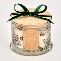 Toile Brown Winter Wonder 3-Wick Jar Candle
