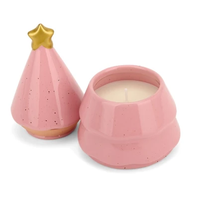 Christmas Cobbler Pink Tree 1-Wick Jar Candle