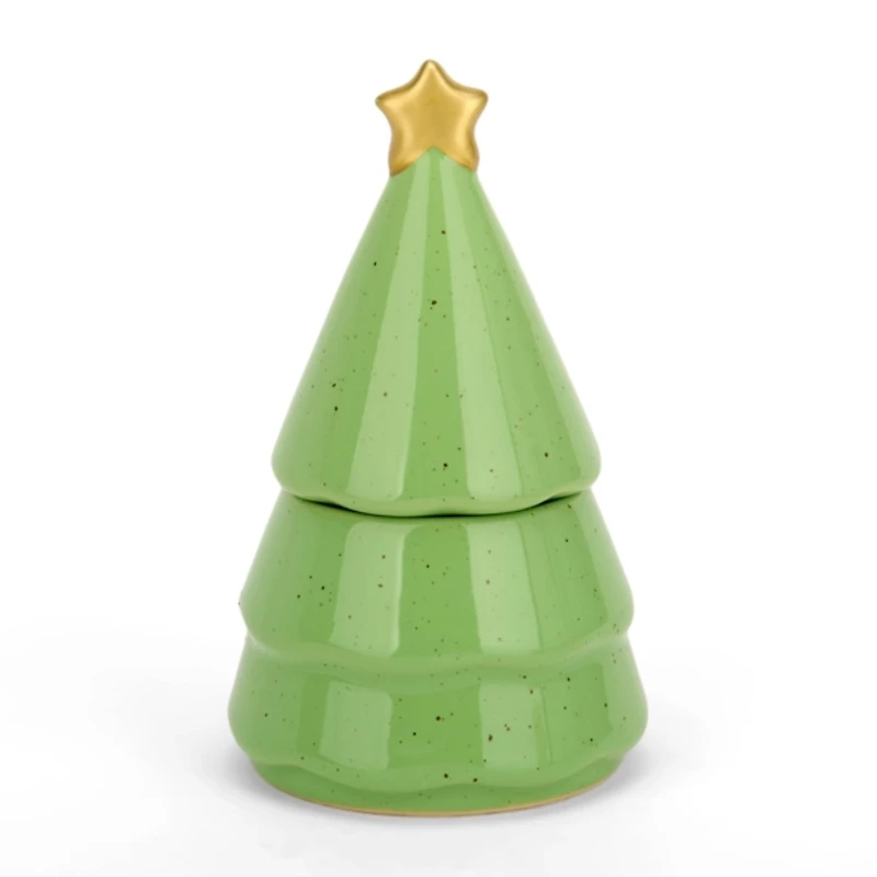 Green Christmas Tree 1-Wick Jar Candle