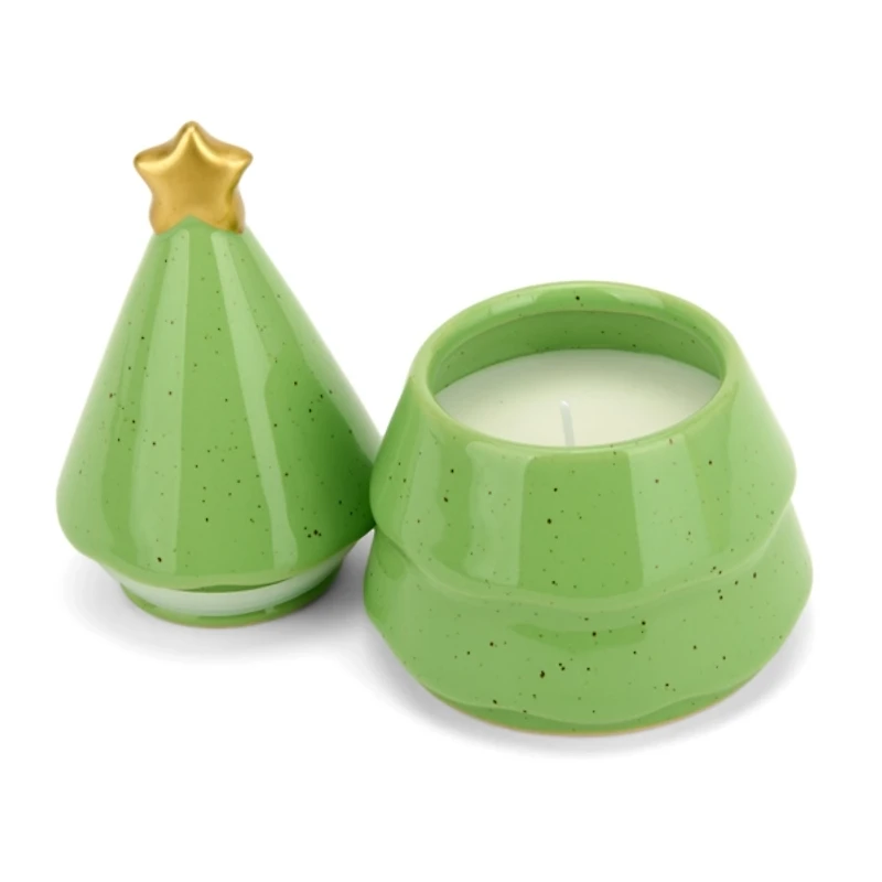 Green Christmas Tree 1-Wick Jar Candle