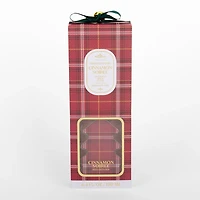 Red Plaid Cinnamon Soiree Diffuser Set