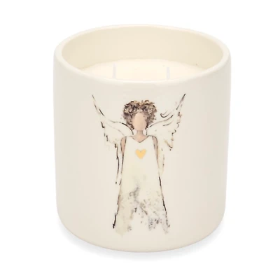 Angel Velvet Peach and Pink Lily Jar Candle