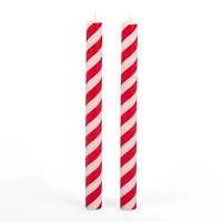 Stripe Taper Candles