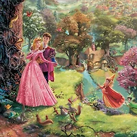 Disney Sleeping Beauty Framed Canvas Art Print