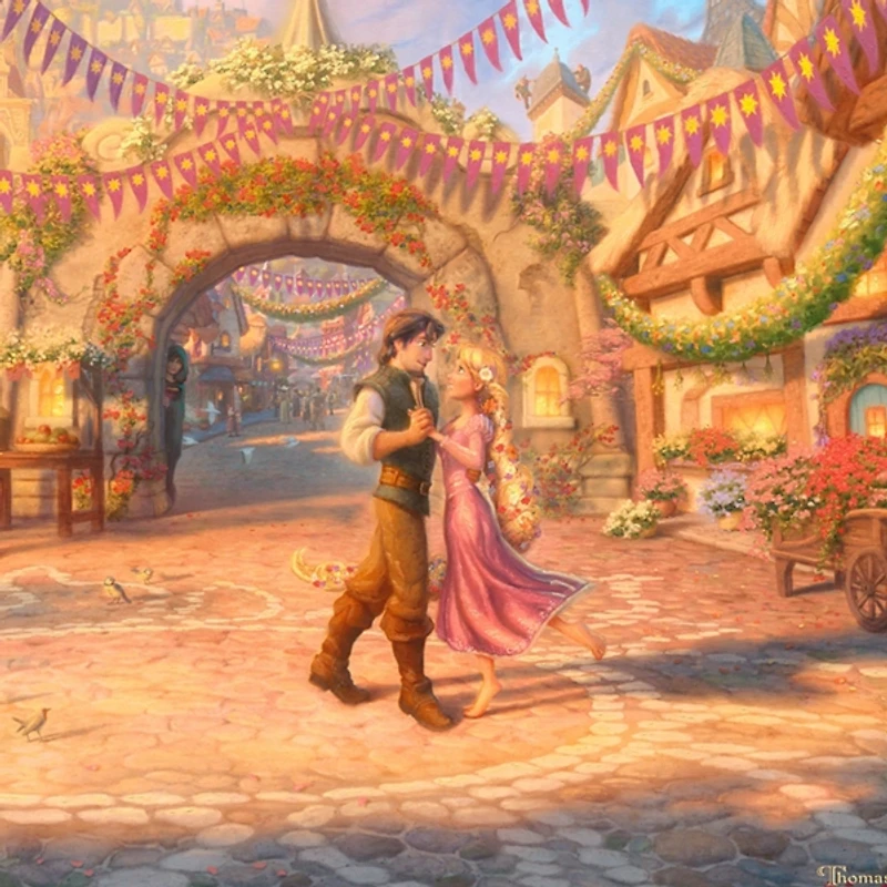 Disney Rapunzel Dancing Framed Art Print