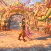 Disney Rapunzel Dancing Framed Art Print