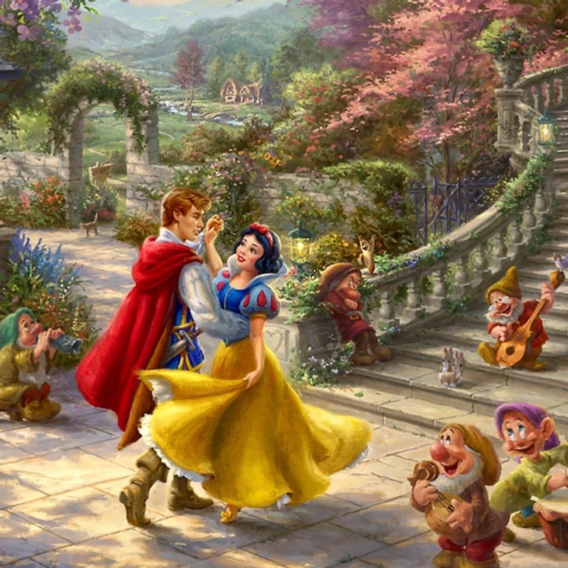 Disney Snow White Dancing Framed Art Print