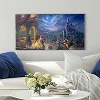 Disney Beauty and Beast Moonlight Canvas Art Print