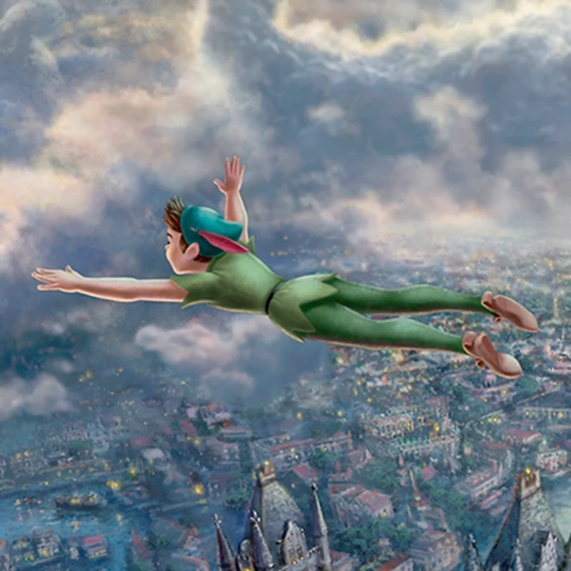 Disney Tinker Bell and Peter Pan Canvas Art Print