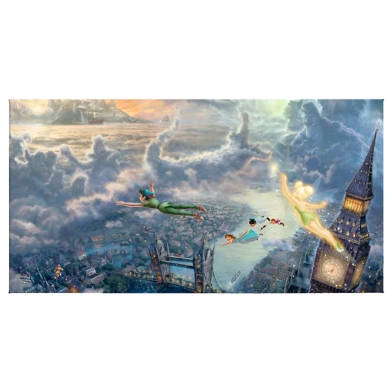 Disney Tinker Bell and Peter Pan Canvas Art Print