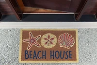 Seashell Beach House Coir Doormat