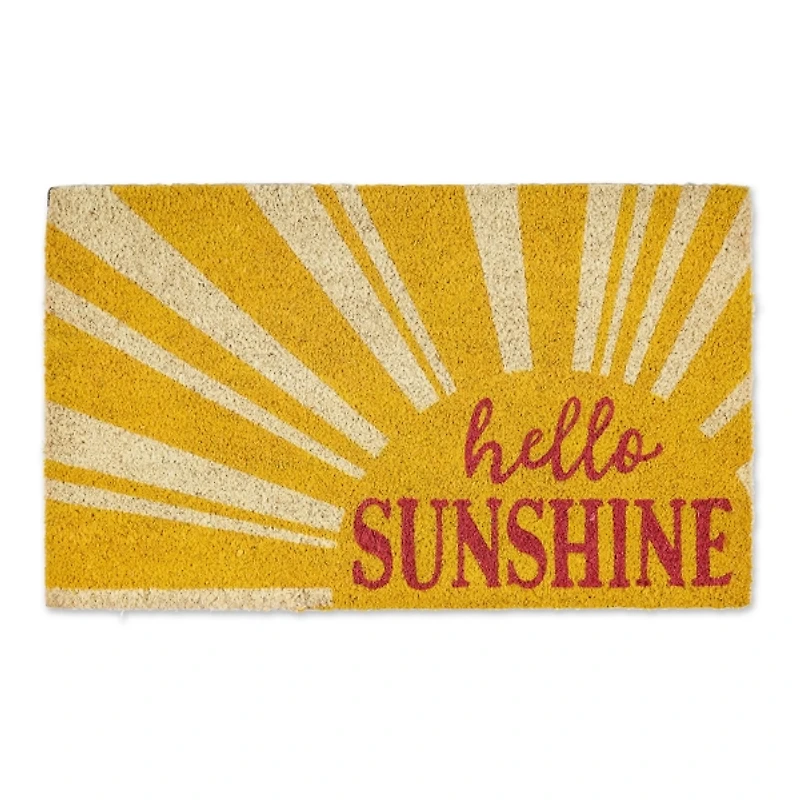 Hello Sunshine Coir Doormat