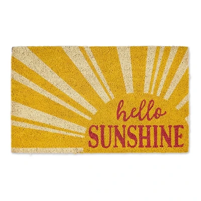 Hello Sunshine Coir Doormat