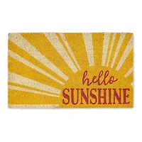 Hello Sunshine Coir Doormat