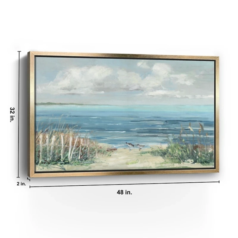 Lively Cove Framed Canvas Art Print, 48x32 in.
