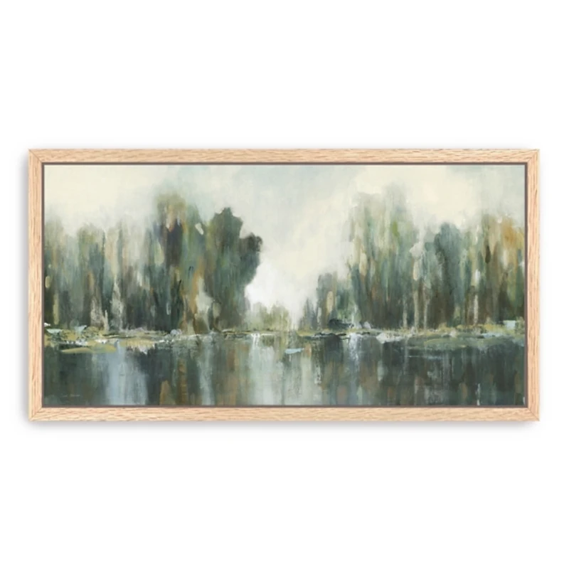 Abstract Treeline Framed Canvas Art Print