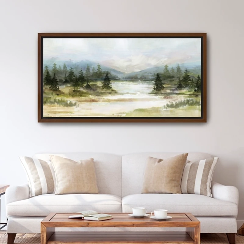 River View Framed Canvas Art Print, 30x60