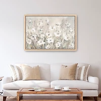 Shades of White Framed Canvas Art Print, 32x48