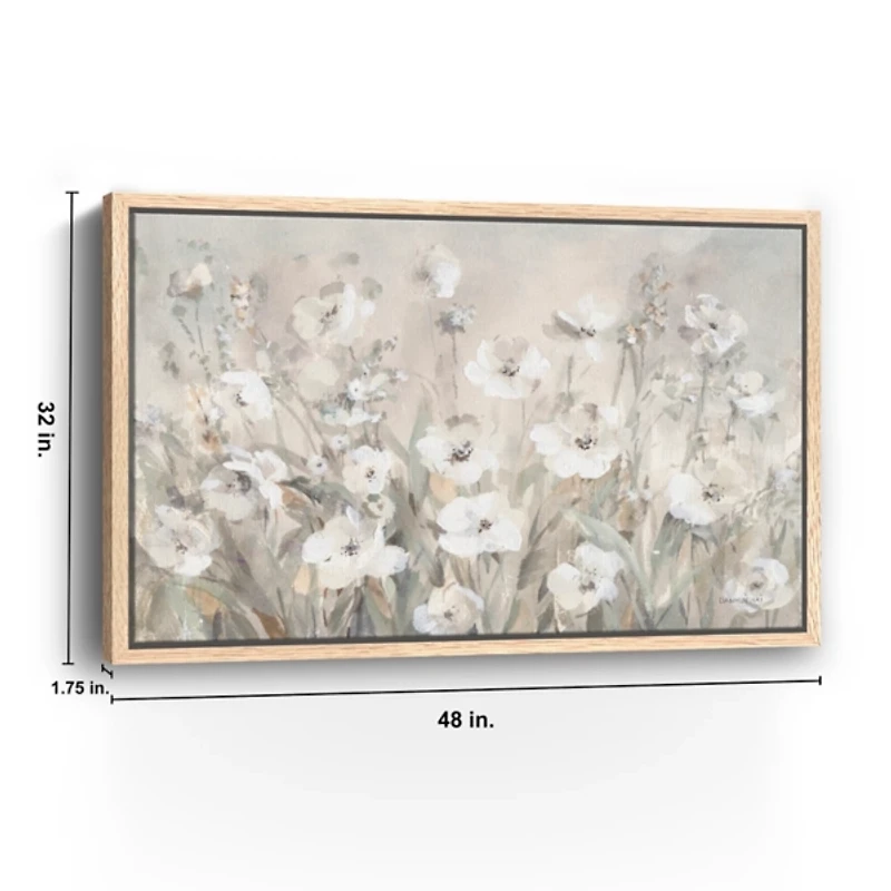 Shades of White Framed Canvas Art Print, 32x48
