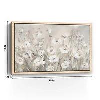 Shades of White Framed Canvas Art Print, 32x48