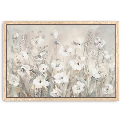 Shades of White Framed Canvas Art Print, 32x48