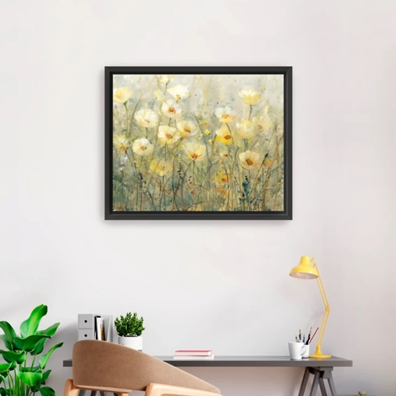 Summer in Bloom Framed Canvas Art Print