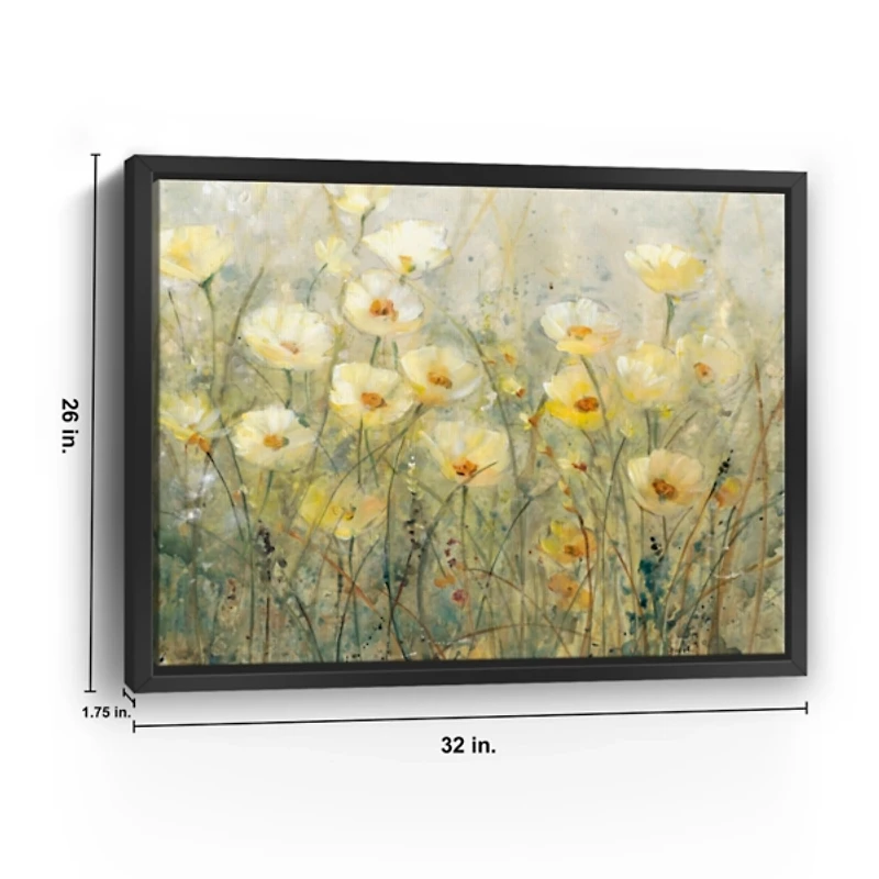 Summer in Bloom Framed Canvas Art Print