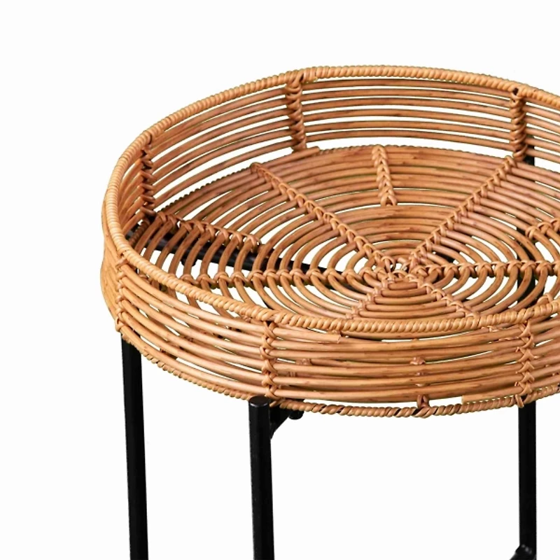 Tan Rattan Alhandra 3-pc. Outdoor Conversation Set