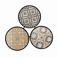 Ceramic Tile 3-Tier Outdoor Accent Table