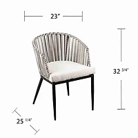 White Wicker Melilani Outdoor Chairs, Set of 2
