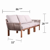Upholstered Brendina Outdoor Sofa