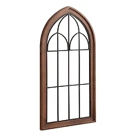 Brown Windowpane Arch Rennell Wall Plaque
