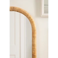 Natural Rattan Arch Raleigh Tabletop Mirror