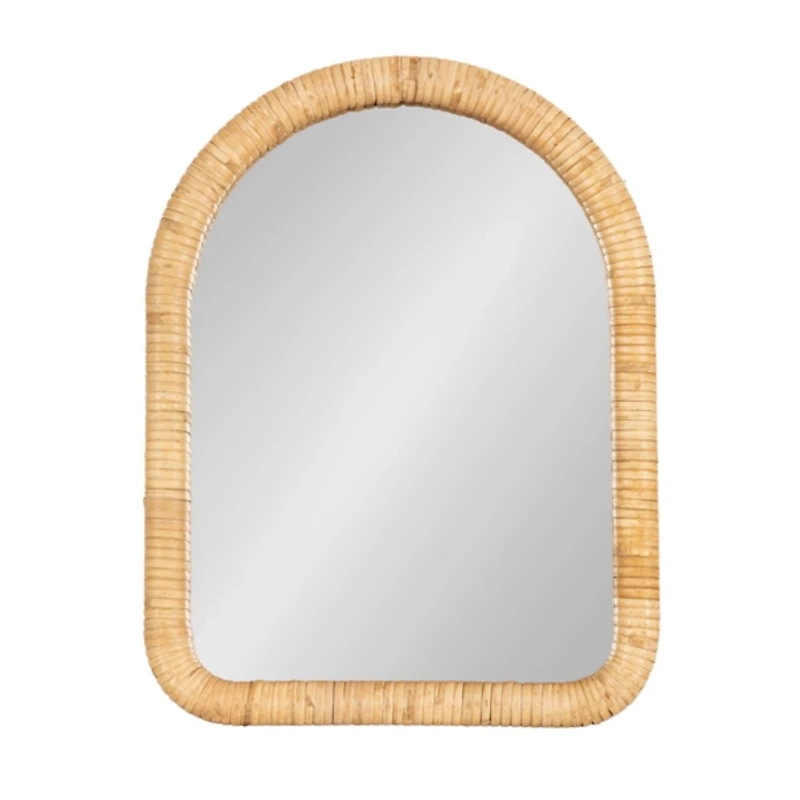 Natural Rattan Arch Raleigh Tabletop Mirror