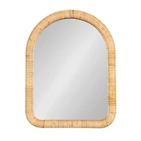Natural Rattan Arch Raleigh Tabletop Mirror