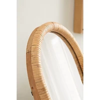 Natural Rattan Arch Raleigh Tabletop Mirror