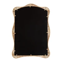 Natural Rattan Rachel Wavy Wall Mirror
