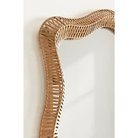 Natural Rattan Rachel Wavy Wall Mirror