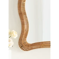 Natural Rattan Rachel Wavy Wall Mirror
