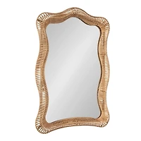 Natural Rattan Rachel Wavy Wall Mirror
