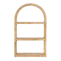 Natural Rattan Arched Reed Wall Shelf