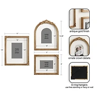Antique Gold Allie 3-pc. Gallery Wall Set